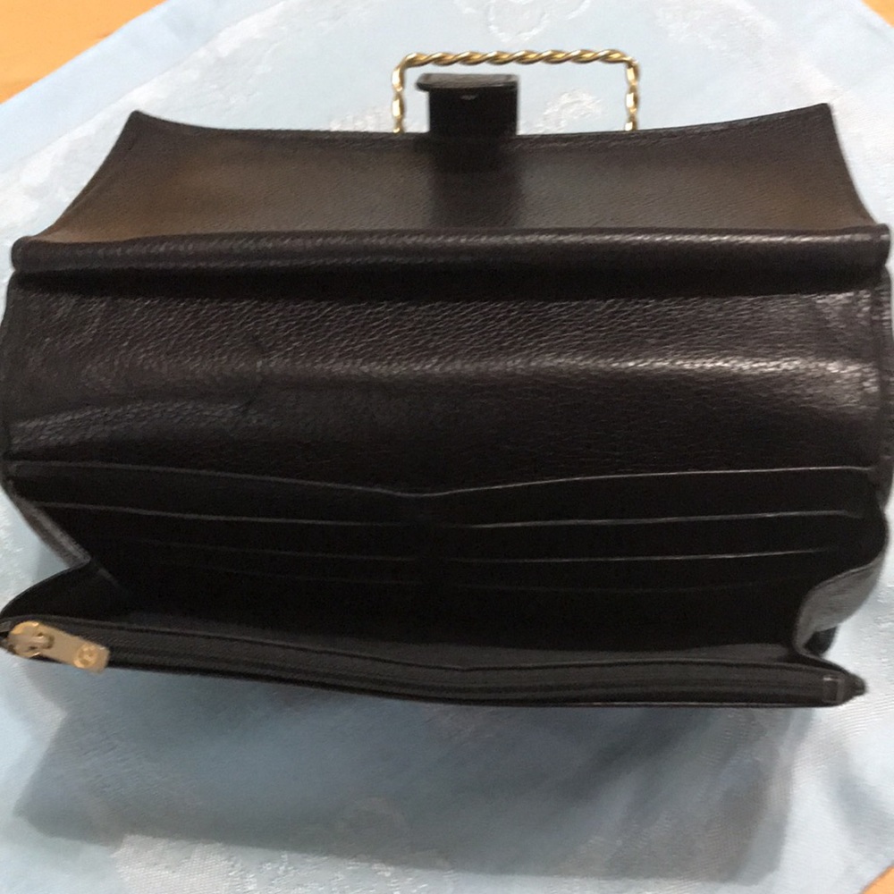 Lonchamp Vintage Black Leather Wallet - Picture 9 of 16